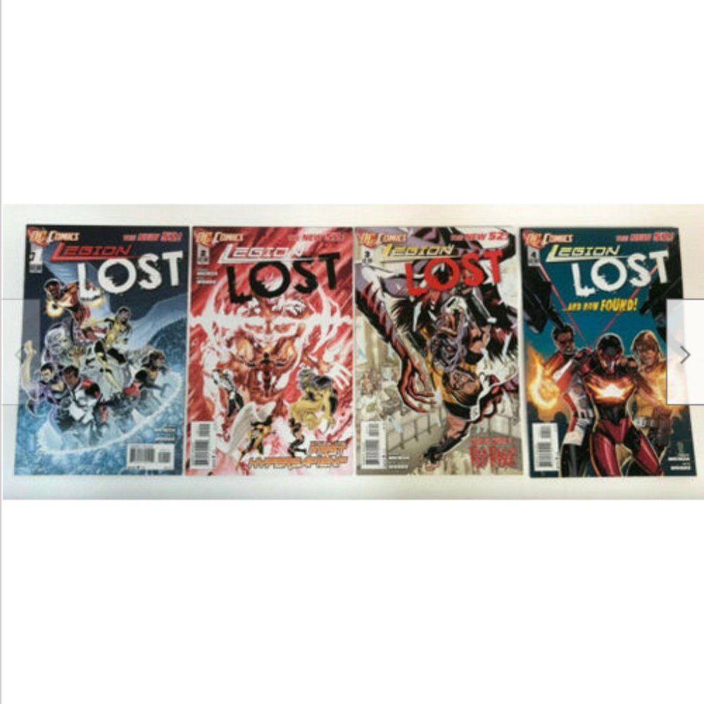 Legion Lost #1 #2 #3 #4 DC New 52 Comic Book Lot 1st Print 2011